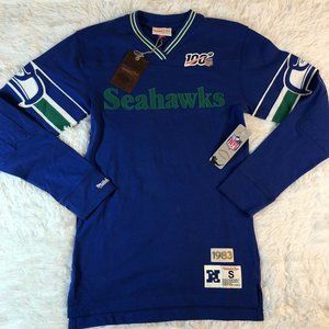 Mitchell & Ness Seattle Seahawks Long Sleeve Shirt